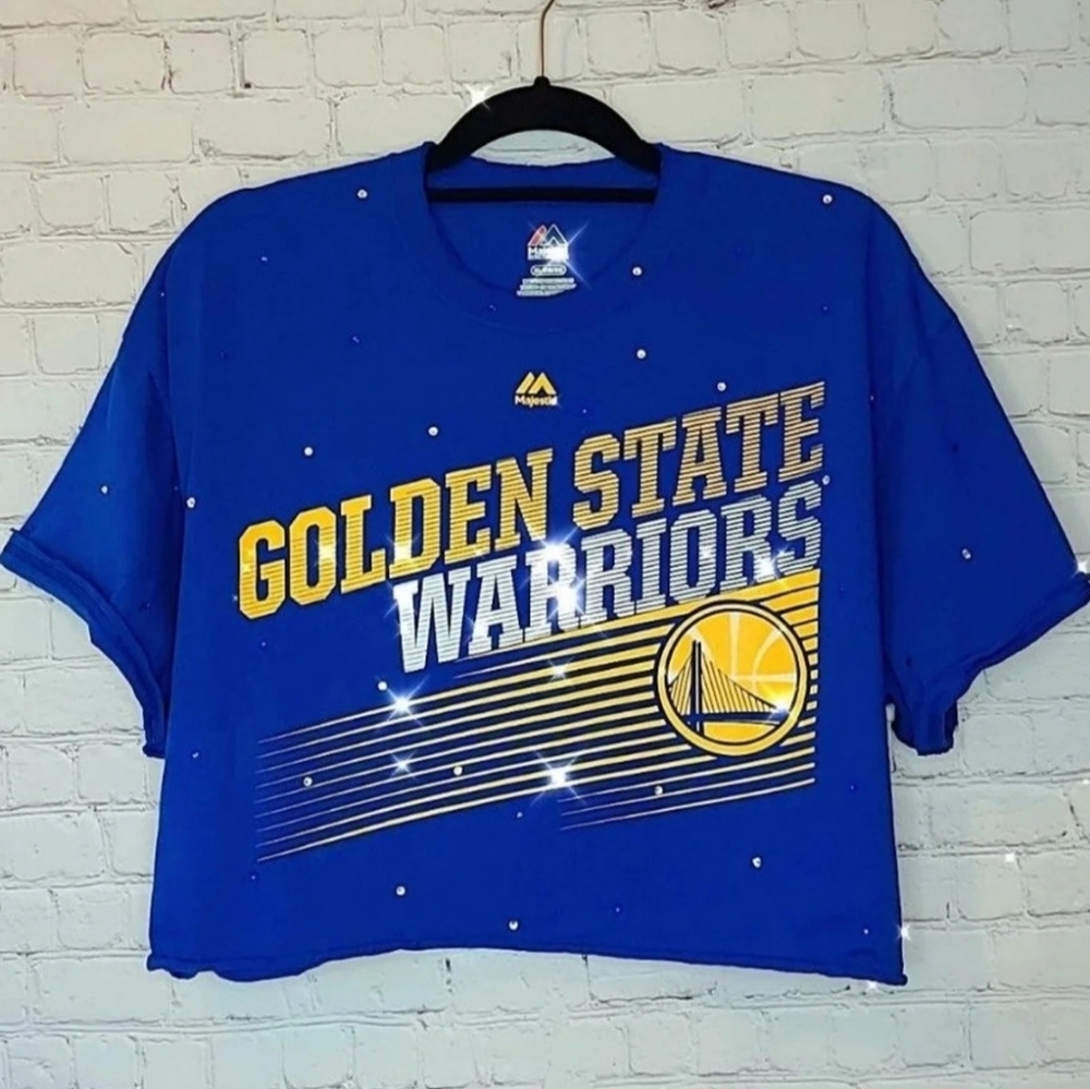 Golden State Warriors Crop Tee